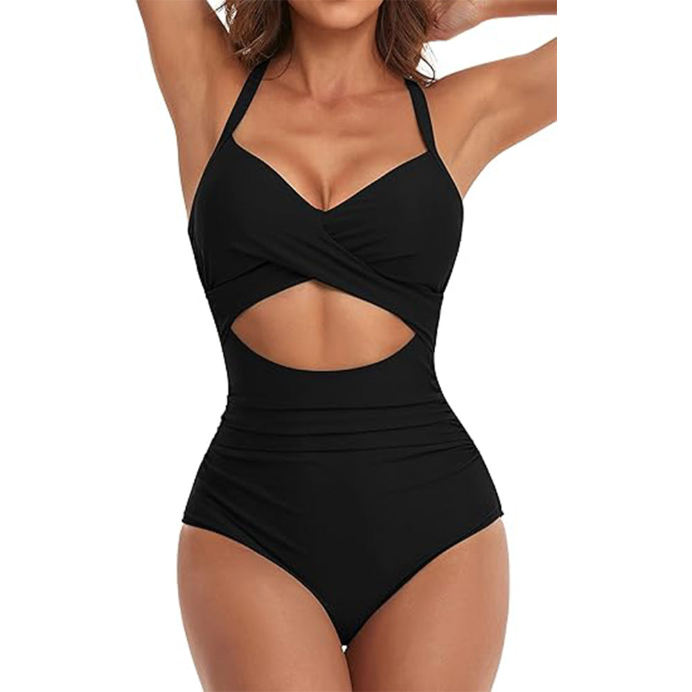 🔥Bombshell Beach Alert! Tummy Control Swimsuit w/ Sexy Cutouts✨ High Waisted One Piece💦 Wrap Tie Back | TikTok’s Obsession 🔥Bombshell Beach Alert! Tummy Control Swimsuit w/ Sexy Cutouts✨ High Waisted One Piece💦 Wrap Tie Back | TikTok’s Obsession